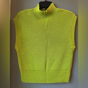 Small Maeve by Anthropologie Chartreuse Knit Sweater